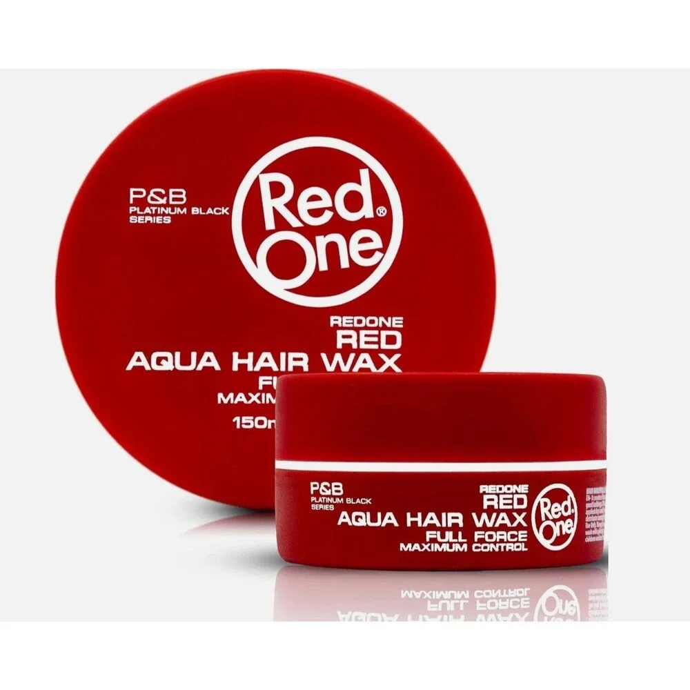 Red One Aqua Hair Wax Full Force Maximum Control 150ml 5 Pack NEW